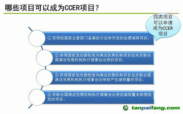 哪些項目可以成為ccer項目？