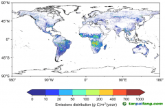 風(fēng)云3D極軌氣象衛(wèi)星火點監(jiān)測數(shù)據(jù)量化全球生物質(zhì)燃燒碳排放量